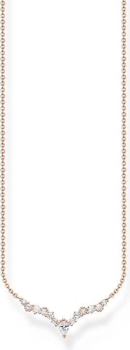 Thomas Sabo Halskette Eiskristalle Roségold (925er Silber, 40 - 45 cm)