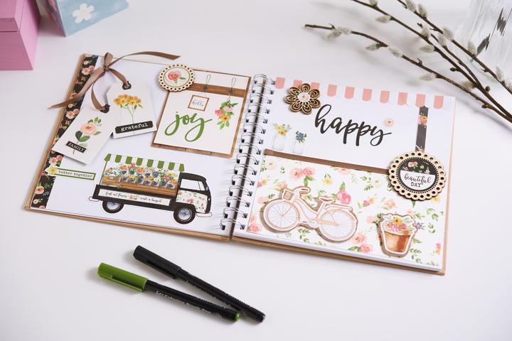 Image du produit VBS Album à anneaux, 20x20 cm, 60 pages, 190g/qm (20 x 20 cm)