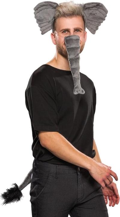 Actual product image Festartikel Müller Elephant set: Headband with ears, trunk, tail
