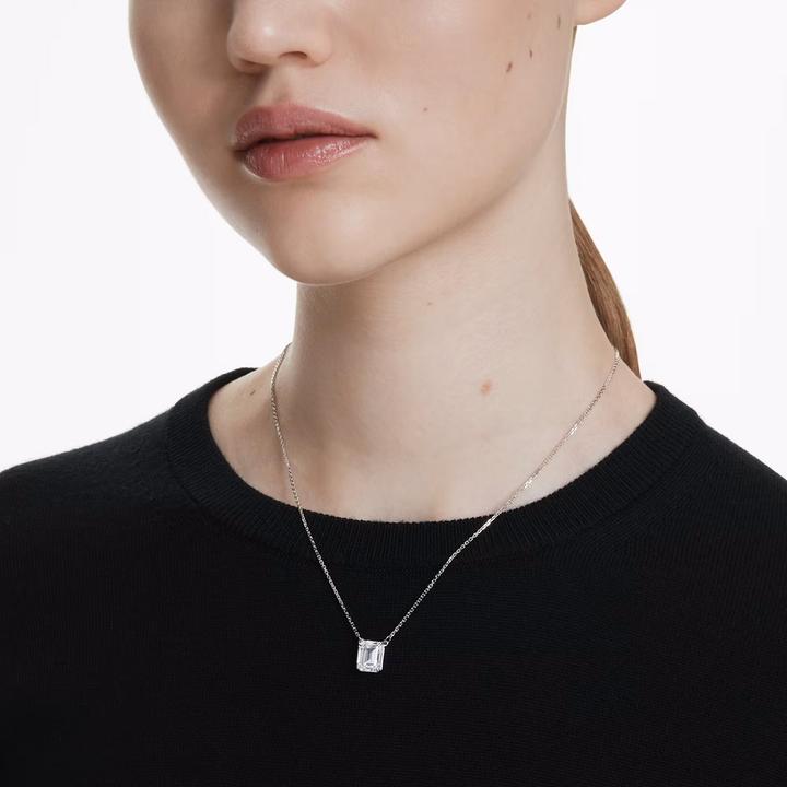 Produktbild Swarovski Stilla Halskette Oktagon Schliff Weiss (Swarovski Metall, 40 cm)