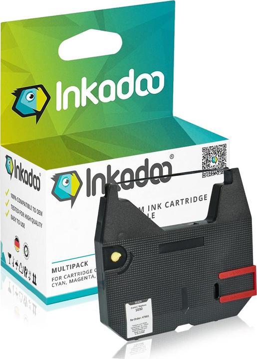 Actual product image Inkadoo Compatible with Brother 1030 Ribbon, black, suitable for Adler-Royal RT 7300, Adler-Royal RT 750...