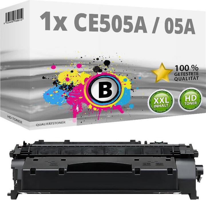 Actual product image Druckfuxx XL TONER Patronen für HP LaserJet P2035 P2050 P2055 P2055D P2055DN 05A