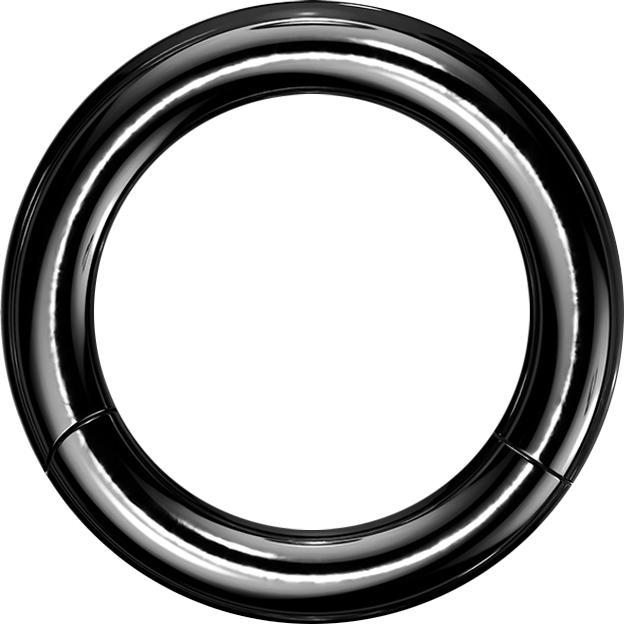 Star Piercing Segmentring schwarz (Titan G23, ohne Messing)