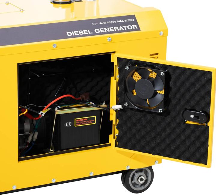 Produktbild MSW Notstromaggregat Diesel Stromerzeuger 7220/8500 W 30 L 240/400 V AVR Euro 5 (8500 W, 30 l)