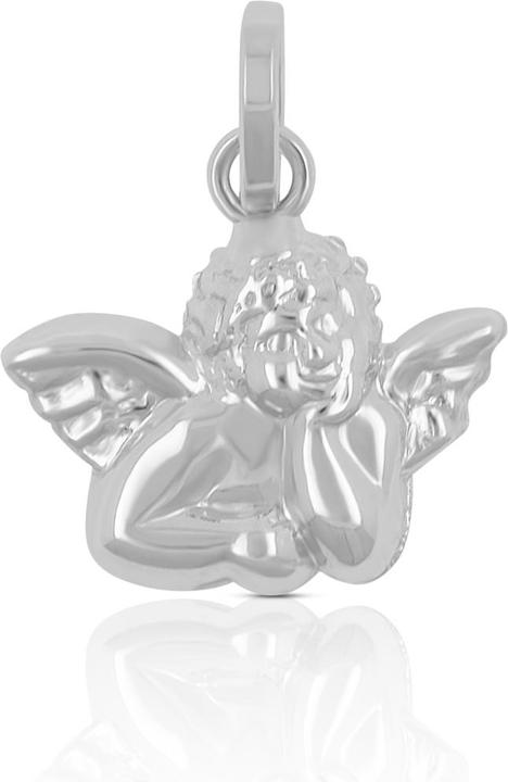 Muau Pendant angel white gold 750, 16x13mm (750/18K Weissgold)