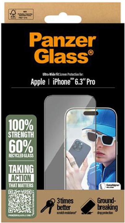 Produktbild PanzerGlass Ultra-Wide Fit (1 Stück, Apple iPhone 16 Pro)
