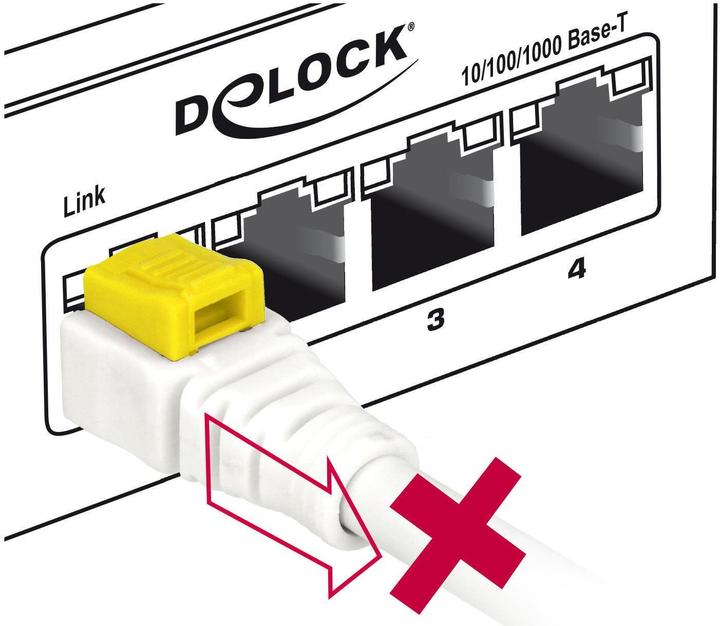 Produktbild Delock Patchkabel: S/STP, 1m, weiss (S/STP, CAT6a, 1 m)