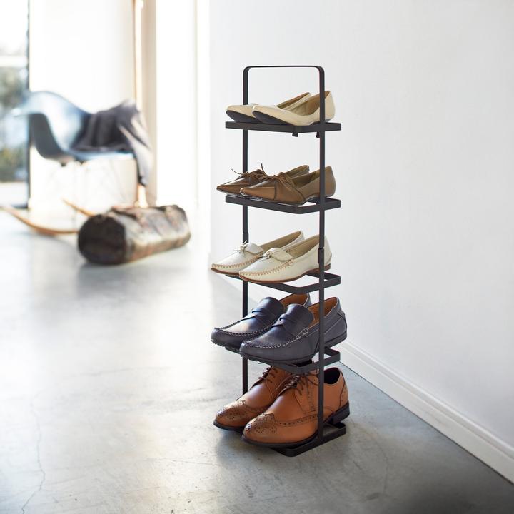 Actual product image Yamazaki TOWER high shoe rack (22 x 18 x 77.5 cm)