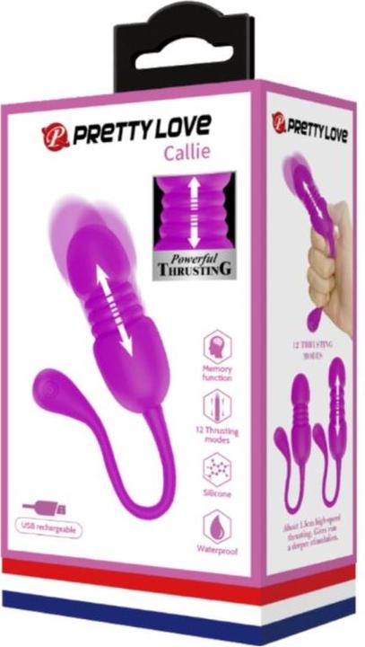 Actual product image Lovetoy PRETTY LOVE - Callie, 12 vibration functions Memory function 12 thrusting settings