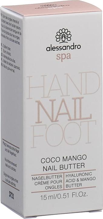 Actual product image Alessandro Spa - Coco Mango Nail Butter (15 ml)