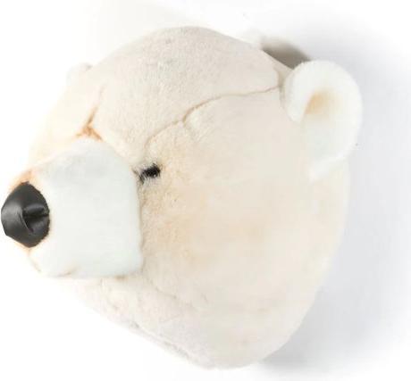Image du produit Wild & Soft Tête d'animal ours polaire Basile (25 cm)