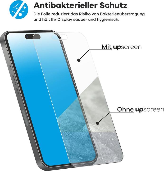 Actual product image upscreen Antibacterial Protector (1 Piece, Samsung Galaxy S21+)
