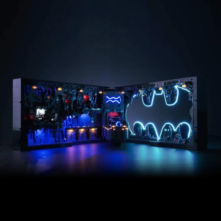 Produktbild BrickBling LED Licht Set für LEGO Bathöhle Schaukasten (76252) inkl. Fernbedienung