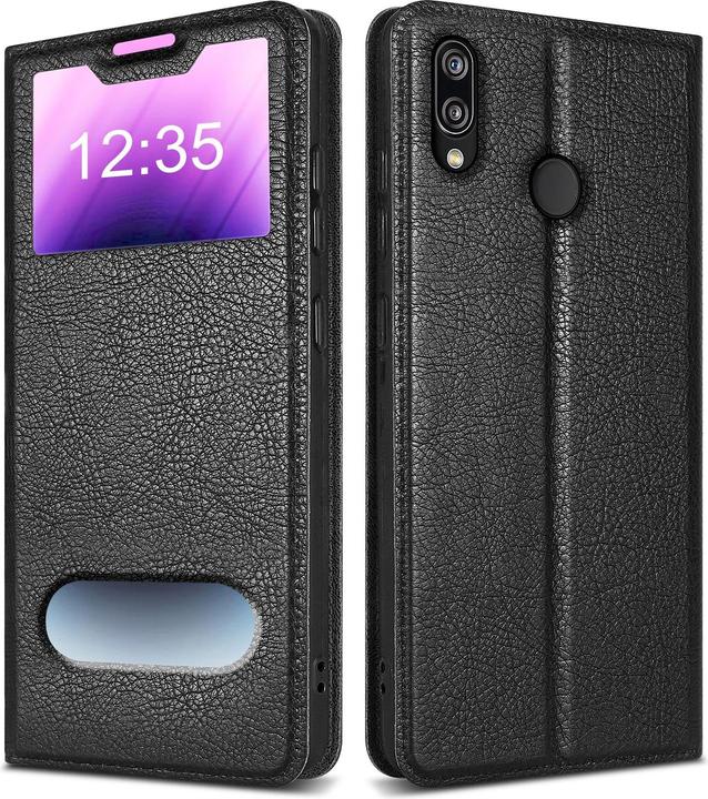 Actual product image Cadorabo Case Book View Doppelfenster (Huawei Nova 3E)