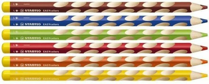 Immagine prodotto STABILO Matita colorata ergonomica EASYcolors per mancini (Multicolore, 6 x)