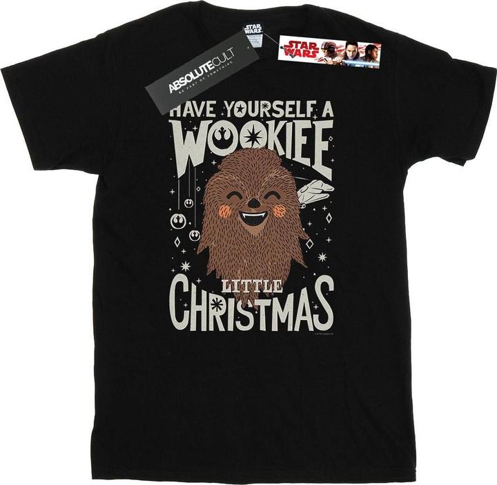 Actual product image Star Wars Mens Wookiee Little Christmas T-Shirt (S)