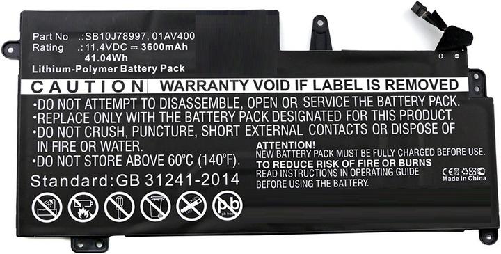 Actual product image CoreParts MBXLE-BA0143 Notebook spare part battery (1 Cells, 3600 mAh)