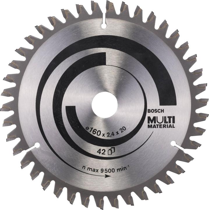 Bosch Professional Zubehör PRO Multi Material Kreissägeblatt, 160 x 2,4 x 20 mm