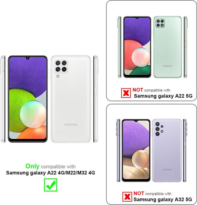 Immagine prodotto Cadorabo Vetro protettivo temperato per Samsung Galaxy A22 4G / M22 / M32 4G (1 Pezzo/i, Samsung Galaxy A32, Samsung Galaxy M22, Samsung Galaxy A22)