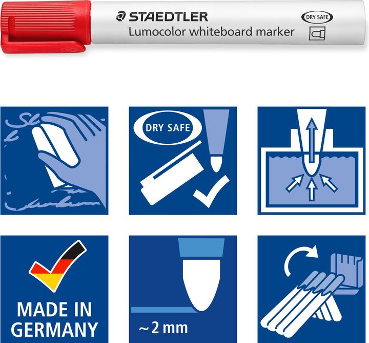 Actual product image Staedtler Lumocolor (Multicoloured, 2 mm, 4 x)