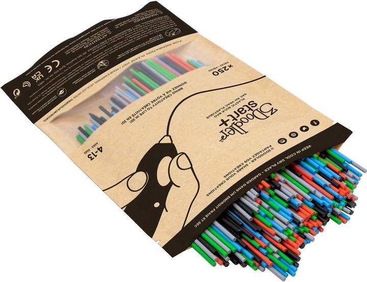 Actual product image 3Doodler 3DS-ECO-MIX2 (PLA, 2.50 mm, 1 g, Green, Blue, Grey, Red)