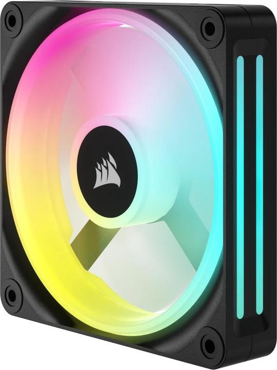 Image du produit Corsair Ventilateur iCUE LINK QX120 RGB 120 mm PWM (noir, kit d'extension) (120 mm, 1 x)