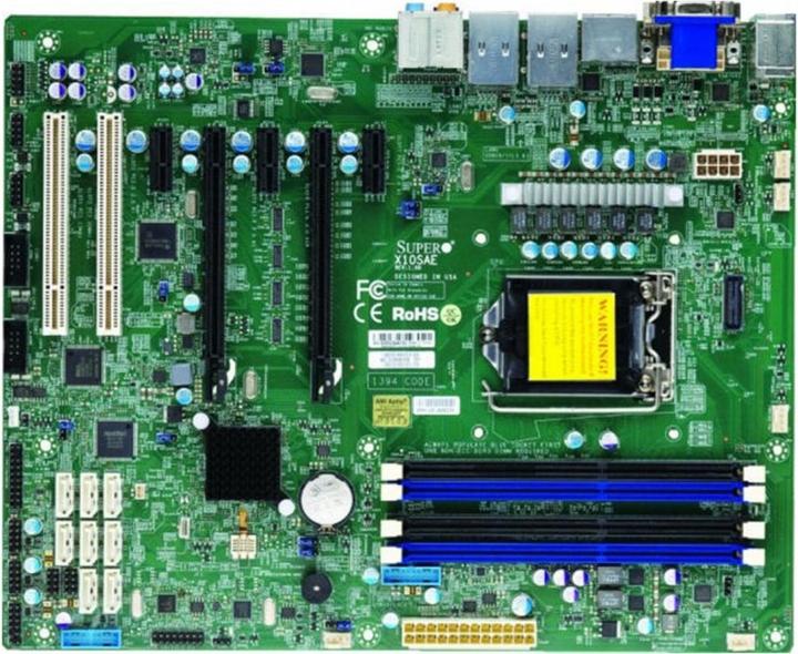 Produktbild Supermicro X10SAE: LGA1150 Xeon E3-1200v3 (LGA 1150, Intel C226 Express PCH, ATX)
