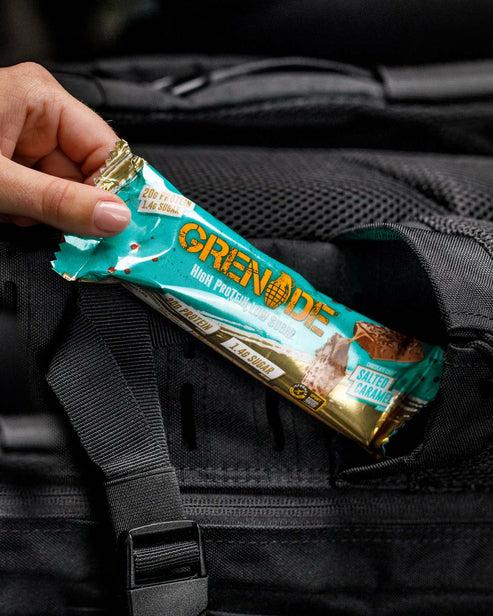Produktbild Grenade Carb Killa Chocolate Chip Salted Caramel Proteinriegel (12x60g) (Caramel, Schokolade, Nougat, 12 Stk., 810 g)