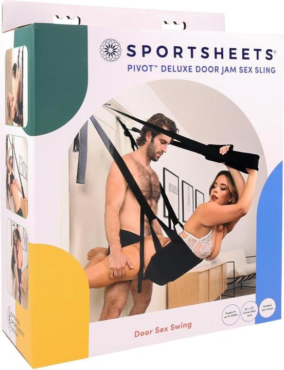 Actual product image Sportsheets Pivot Deluxe Door Sex Swing - Black