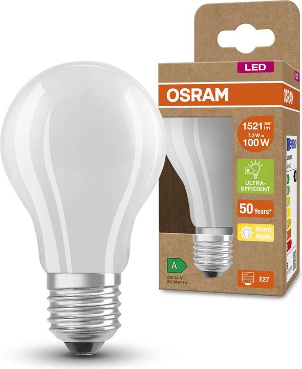 Actual product image Osram Classic (E27, 7.20 W, 1521 lm, 1 x, A)