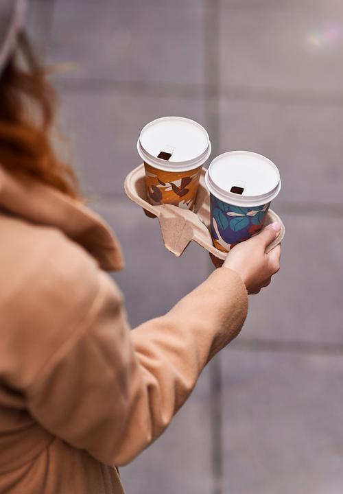 Immagine prodotto Biopak Coperchio per tazza da caffè monouso Melli 24 cl, 50 pezzi (50 x)