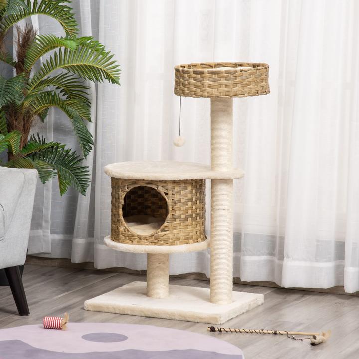 Immagine prodotto Jamb Graffiatoio (95 cm, Natura+Beige)