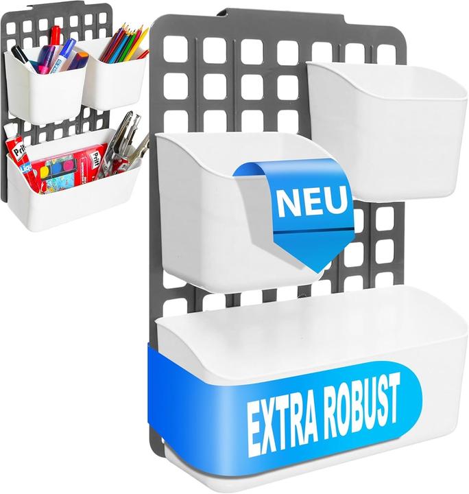 Image du produit Triton Sac de rangement suspendu, organiseur, plastique, blanc