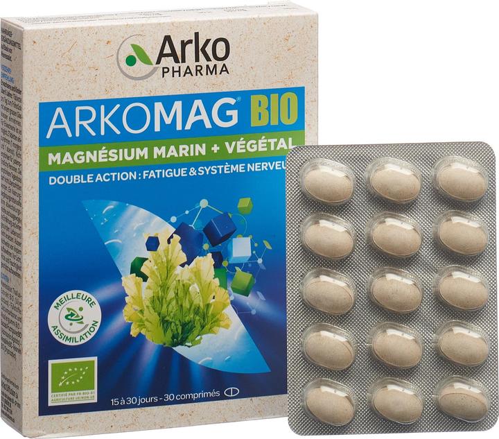 Immagine prodotto Arkopharma Arkomag Bio Doppelmagnesium (30 Pezzo/i, Pillole, 48 g)