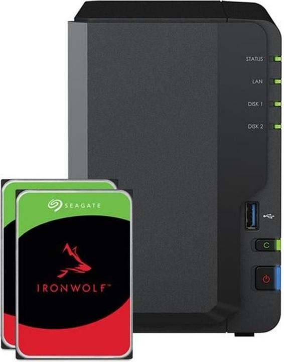 Actual product image Synology DS223 (2 x 6 TB, Seagate Ironwolf)