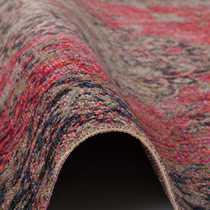 Produktbild Pergamon Kurzflor Designer Teppich Modern Vintage Orient Muster (140 x 200 cm)