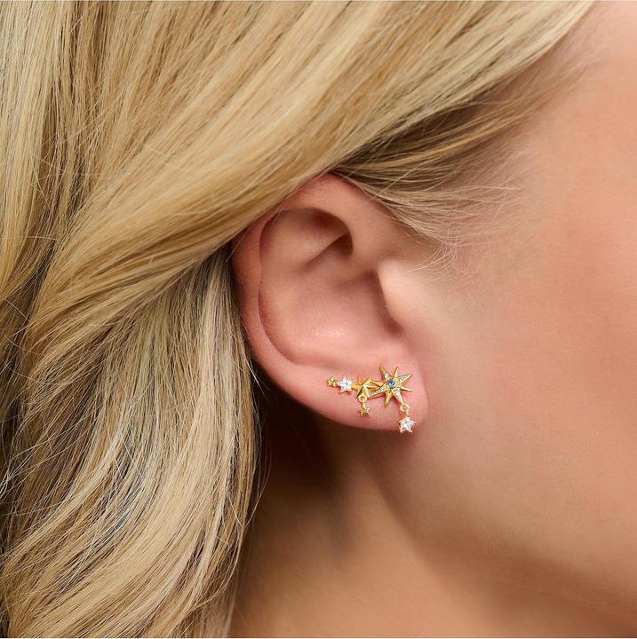 Image du produit Thomas Sabo Boucles d'oreilles Ear Climber Royalty étoiles or (Argent 925)
