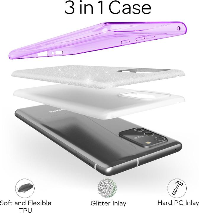 Actual product image Nalia Glitter cover (Samsung Galaxy S10 Lite)