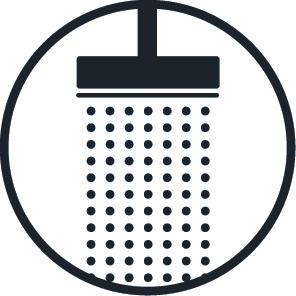 Actual product image Diaqua Shower system Namaka chrome-plated