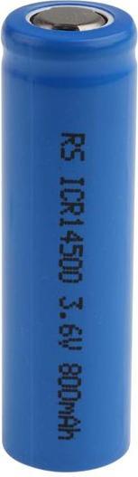Actual product image Rs Pro ICR14500 lithium-ion battery, 3.6V / 820mAh, standard connection (3.60 V, 820 mAh)