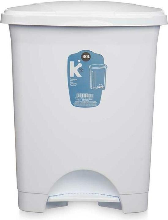 Image du produit Natec Papierkorb mit Pedal Weiss Kunststoff 30 L (4 Stück) (30 l)