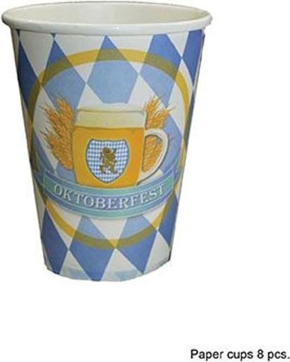 Actual product image Funny Fashion Oktoberfest paper cup 8 pieces (8 x)