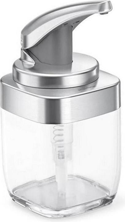Simplehuman Seifenspender 444 ml, Silber/Transparent