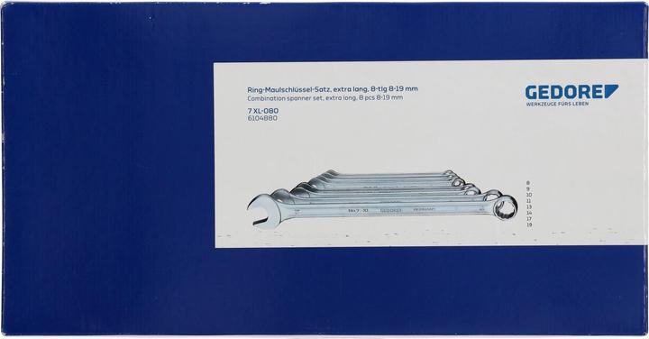 Actual product image Gedore Combination wrench set (19 mm, 8 mm, 9 mm, 12 mm, 15 mm, 18 mm, 13 mm, 14 mm, 17 mm, 11 mm, 10 mm, 16 mm)