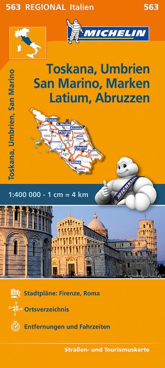 Michelin Karte Toskana, Umbrien, San Ma