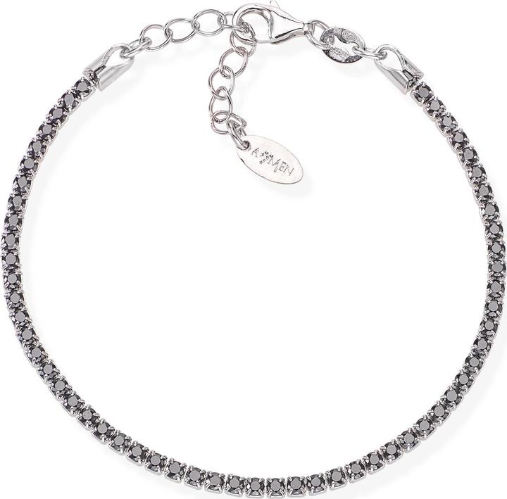 Amen Tennis Armband (16 cm, Silber 925)