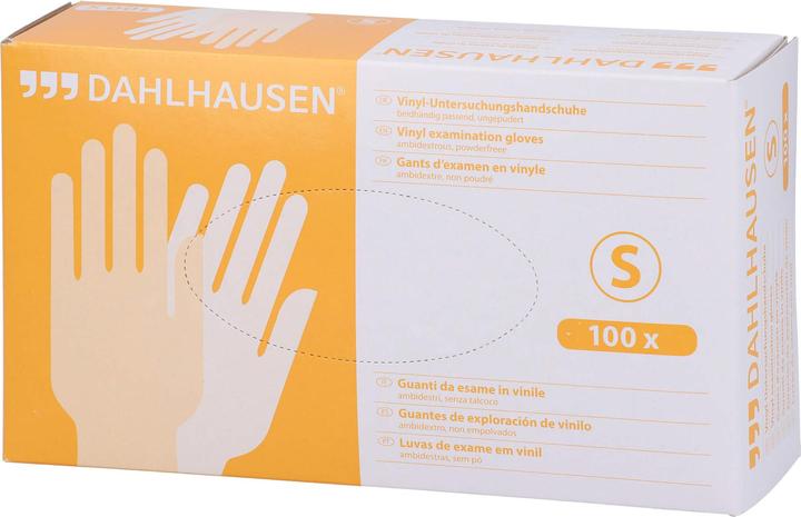 Produktbild Dahlhausen Vinyl-Handschuhe ungep. Gr. S, 100 St HAS (S)