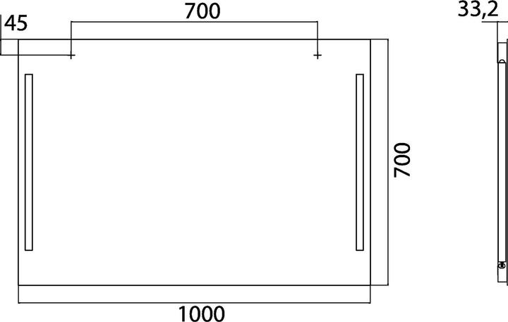 Immagine prodotto Emco light mirror premium, LED light mirror premium 1000 x 700 mm