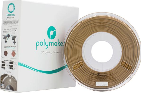 Immagine prodotto Polymaker PolyWood - Naturale - 2.85mm (Legno, 2.85 mm, 600 g, Marrone)
