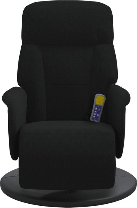 Produktbild VidaXL Massagesessel mit Fussteil Schwarz Samt,Farbe
